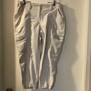 Chicos cotton crop cargo pants